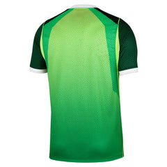 Green black football jersey back side with custom player number