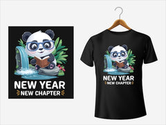 Next Print Panda t shirt design vector illustration on eps 10 file