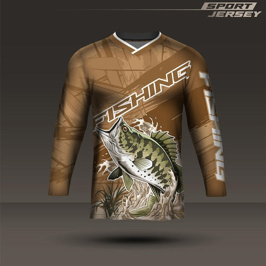 Custom brown cricket jersey with sublimation print for team uniforms by NextPrint India