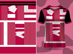 Next Print pink and black sport jersey.