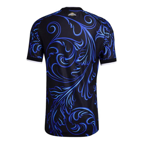 Breathable football sports jersey back view
