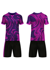 Next print Custom Purple Black Sports Jersey with Shorts – Personalized Name & Number Team Uniform India