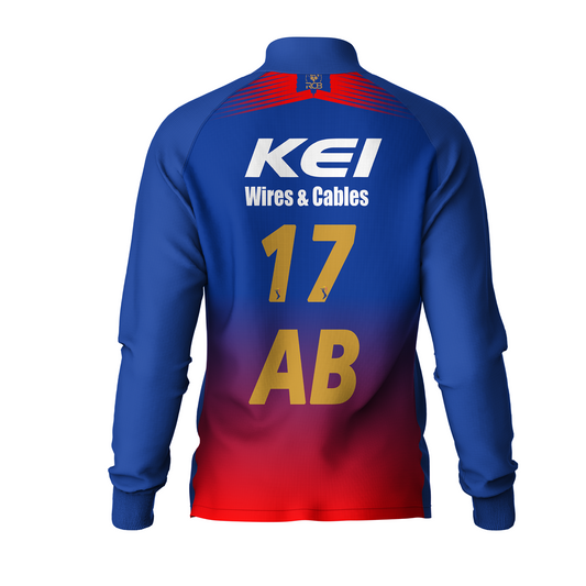 RCB 2026 High Neck Jacket Blue and Red IPL Cricket Fan Jacket for Men and Women