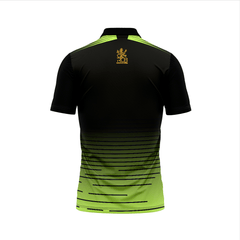 Back side of RCB IPL custom cricket jersey with personalized name and number