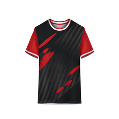 Red Black Custom Sports Jersey with Personalized Name Number Team Logo by NextPrint