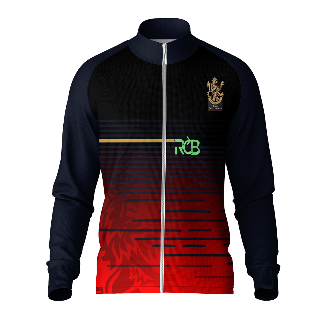 Royal challengers bangalore High Neck Polo Customized Jacket - Next Print
