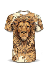 Next Print T-shirt with a lion on it that says lion on it Printed Jersey.