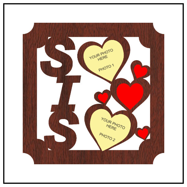 Sis Wall Frame With 2 Images - Next Print