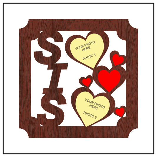 Sis Wall Frame With 2 Images - Next Print