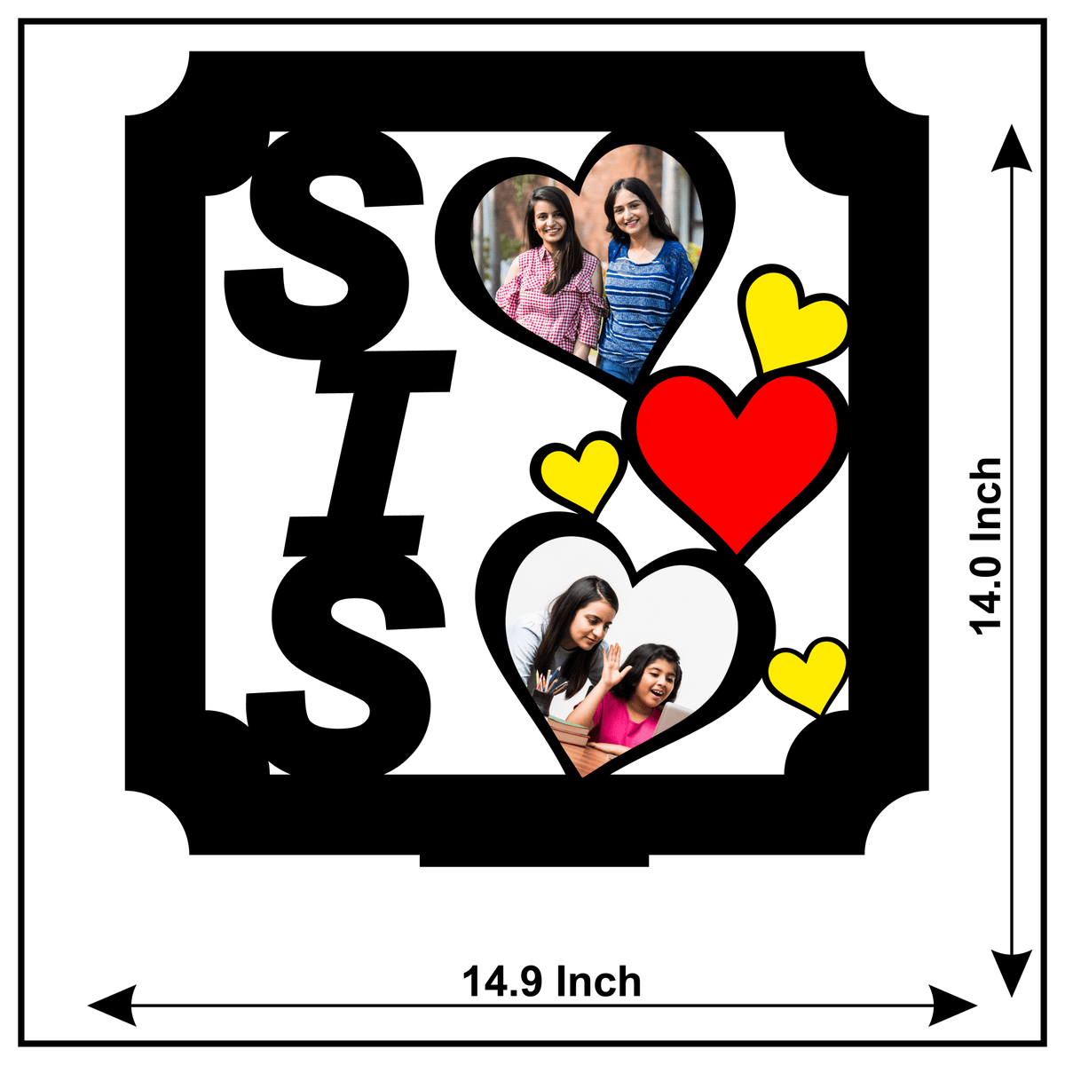 Sister Double Image Frame - Next Print