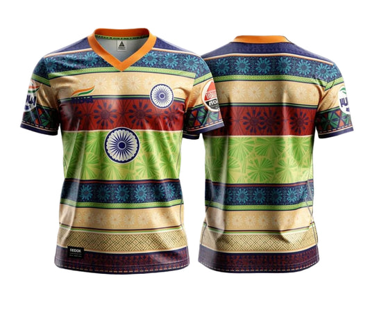 Spirit of India indomitable rise tricolor jersey