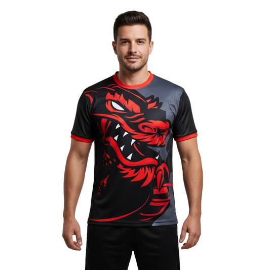 Next Print Sport Jersey With Dragon Print.