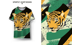 Next Print Sports jersey with tiger face printed.