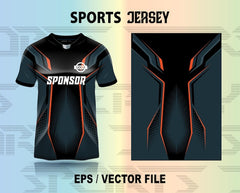 Sports Jersey Design for Cricket Soccer Ready for Print