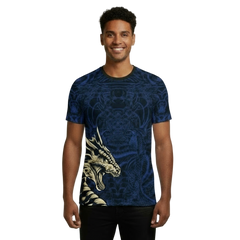 Next Print Sports Jersey T-Shirt With Dragon Print.