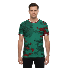 Next Print Sports T-shirt Design with Dragon Motif Printed Jersey.