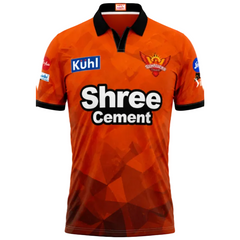 Next print Sunrisers Hyderabad (SRH) Orange Cricket Jersey – Custom Name & Number | IPL Fan Jersey India