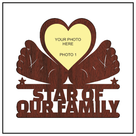Star Of Our Family Wall Frame - Next Print