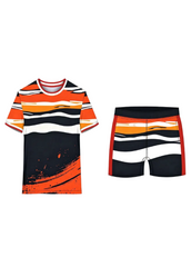 Personalized cricket uniform with name and number printing