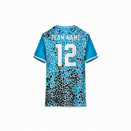 Premium blue sportswear jersey for cricket football and gym
