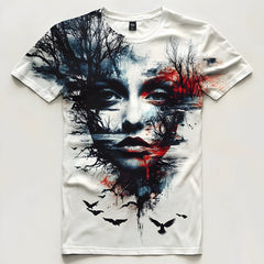 Next Print T shirt Featuring a Stunning Photograph for Fashionable Apparel and Merchandise