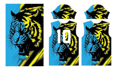 Next Print Tiger Face Sports Jersey.