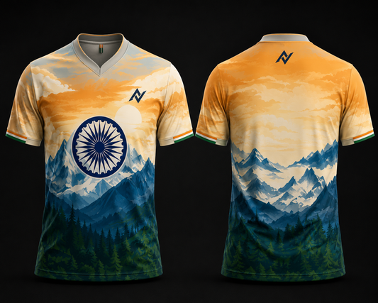 Tricolor shield protection strength resilience jersey India