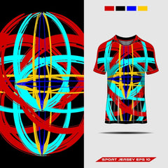 Tshirt sports abstract grunge texture jersey design for racing soccer gaming motocross cycling Premi