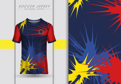 Next Print sport tshirt with yellow and blue color.