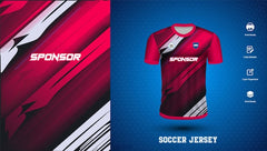 Vector vector soccer jersey design for sublimation or sports tshirt design for cricket football