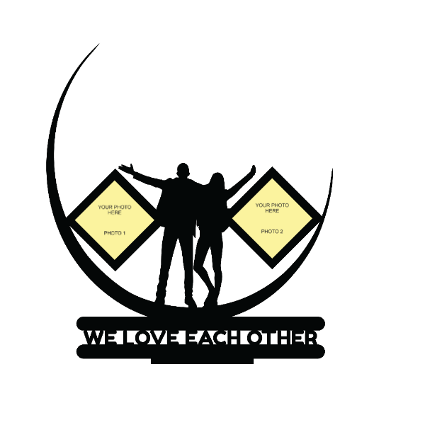 WE LOVE EACH OTHER DOUBLE IMAGE STAND FRAME - Next Print