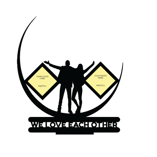 WE LOVE EACH OTHER DOUBLE IMAGE STAND FRAME - Next Print