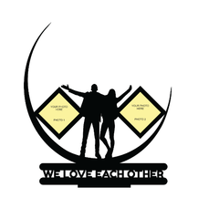 WE LOVE EACH OTHER DOUBLE IMAGE STAND FRAME - Next Print