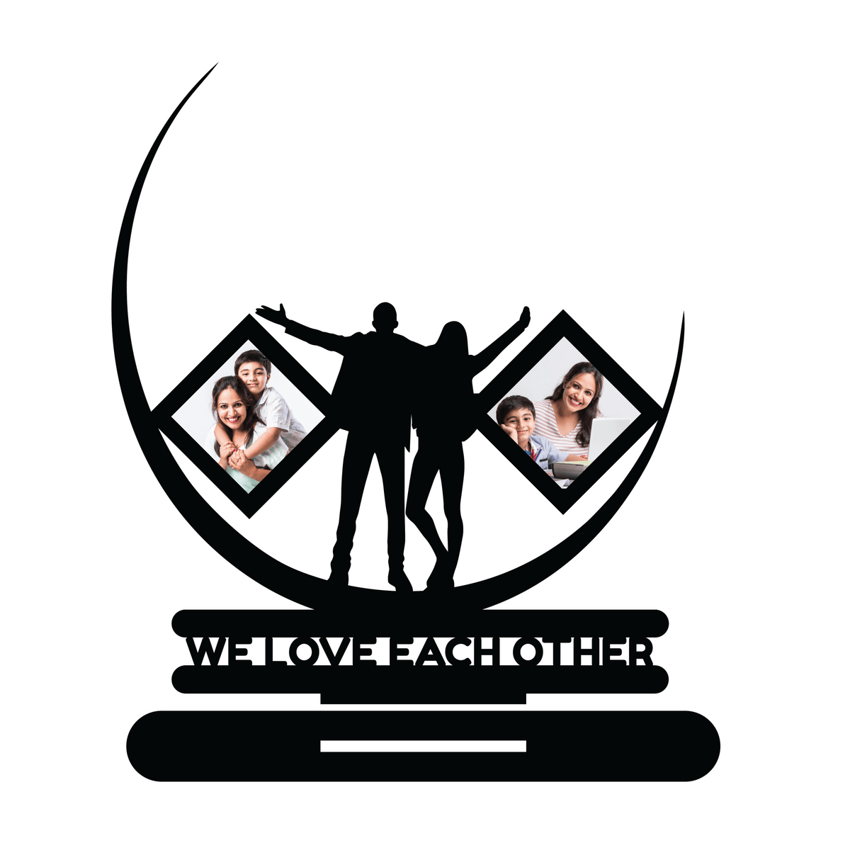 WE LOVE EACH OTHER DOUBLE IMAGE STAND FRAME - Next Print