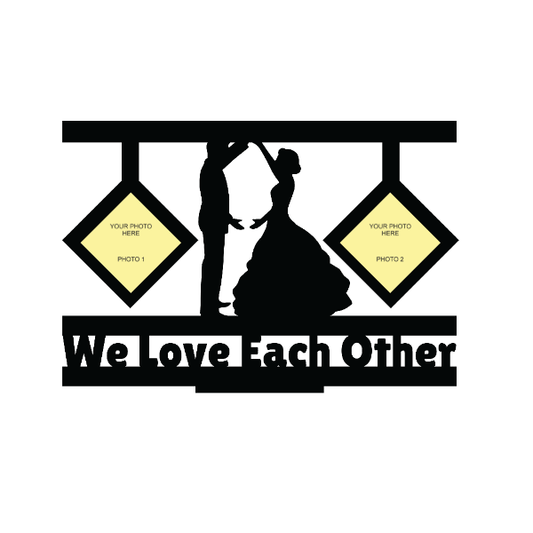 WE LOVE EACH OTHER DOUBLE IMAGE STAND FRAME - Next Print