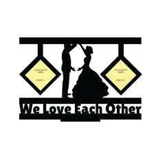WE LOVE EACH OTHER DOUBLE IMAGE STAND FRAME - Next Print