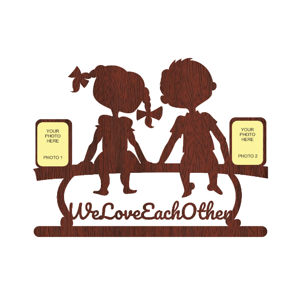 WE LOVE EACH OTHER DOUBLE IMAGE WALLFRAME - Next Print