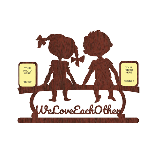 WE LOVE EACH OTHER DOUBLE IMAGE WALLFRAME - Next Print