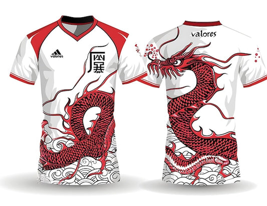 Next Print white and red shirt with the word adidas on it