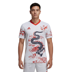 Next Print white shirt with a dragon on it