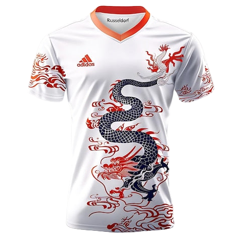 Next Print white shirt with a dragon on it