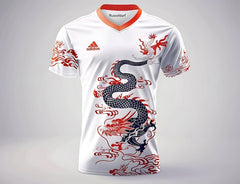 Next Print white shirt with a dragon on it