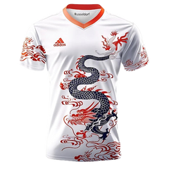 Next Print white shirt with a dragon on it