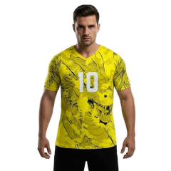 Next Print Yellow Dragon Jersey Design Printed T-Shirt.