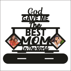 Your Photo Printed Best Mom In The World Stand Frame - Next Print