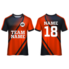 All Over Printed Customized Sublimation T-Shirt Unisex Sports Jersey Player Name & Number, Team Name And Logo. 1520458220
