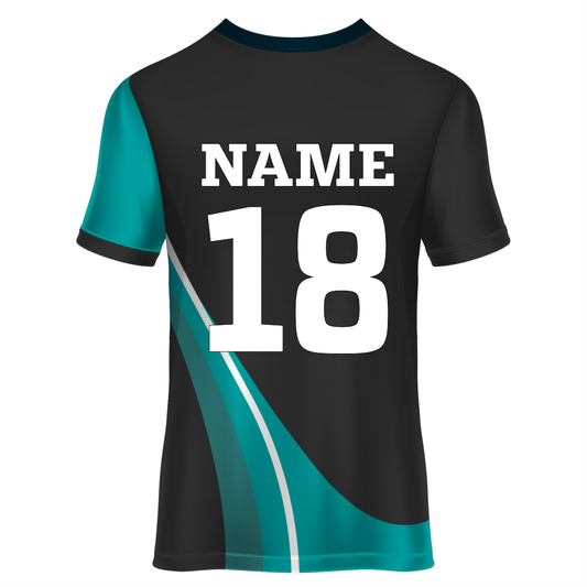 All Over Printed Customized Sublimation T-Shirt Unisex Sports Jersey Player Name & Number, Team Name And Logo. 1927807751