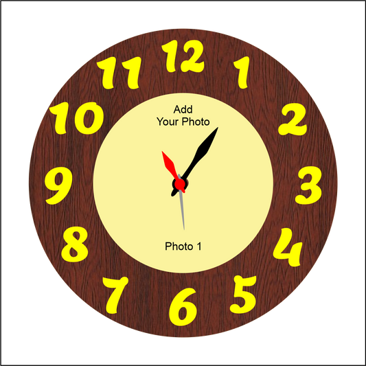 Round Wall Clock With Awesome Photo