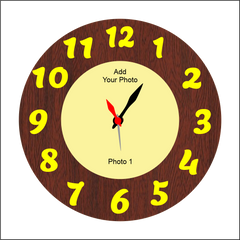 Round Wall Clock With Awesome Photo