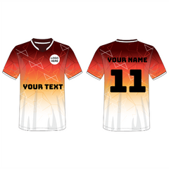 All Over Printed Customized Sublimation T-Shirt Unisex Sports Jersey Player Name & Number, Team Name And Logo. 1164674359